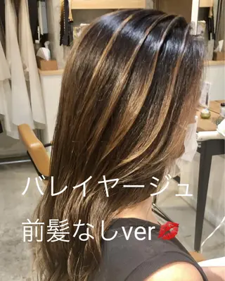 ロング 日比崚介🍀 おくれげ小顔カットのヘアスタイル