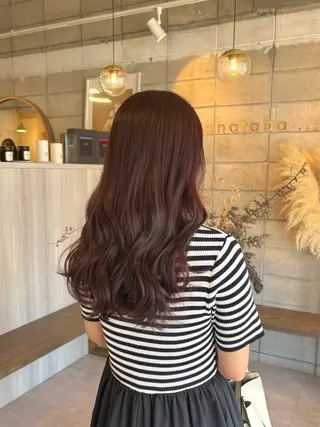 ロング カラー 眞名子 瑞紀のヘアスタイル