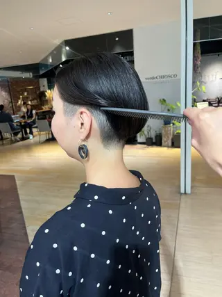 ショート マンツーマン 縮毛矯正/マユコのヘアスタイル
