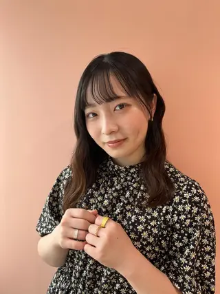 ミディアム ヘアアレンジ -みつま はるな-のヘアスタイル