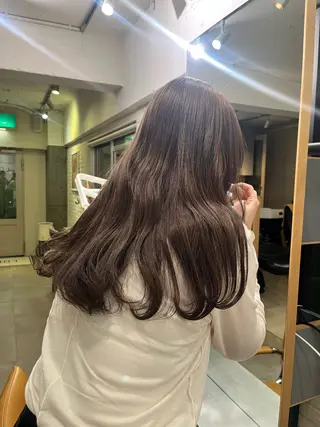ロング カラー オリーブカラー/ レイヤー/ ローレンのヘアスタイル