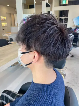 パーマ メンズ 才田 まりなのヘアスタイル