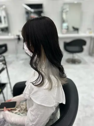 ミディアム カラー 渋谷人気1位✨カラー 縮毛、髪質改善のヘアスタイル