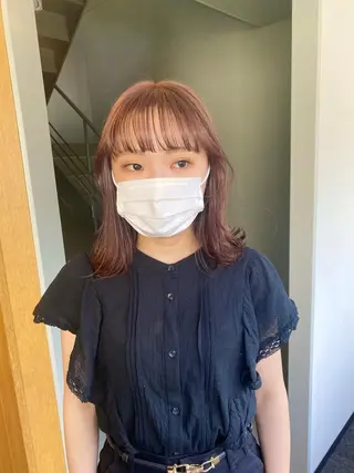 ミディアム デザインカラー/ボブ ブリーチカラー/ユリのヘアスタイル