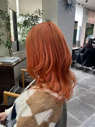 セミロング カラー 長内 大明のヘアスタイル
