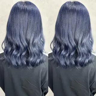 ミディアム カラー Rin♡透明感ピンク 🎀白肌ラベンダーのヘアスタイル
