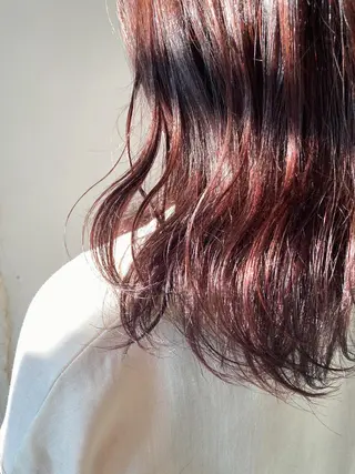 ミディアム カラー stylist🎨 aye牧野莉香のヘアスタイル