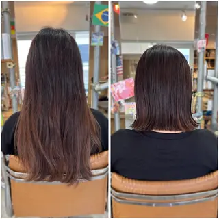 ミディアム 髪質改善/ヘアケア coiiはしもとはなのヘアスタイル