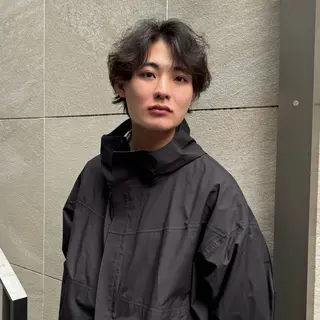 セミロング メンズミディアム☁️ ✨ナチュラル/下村迅のヘアスタイル