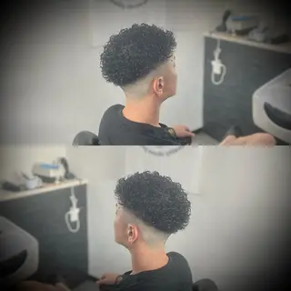 ショート パーマ メンズ 高橋 遼生のヘアスタイル