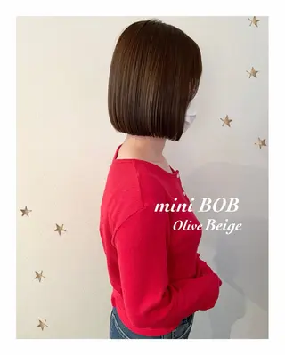 ミディアム カラー 市川 千夏のヘアスタイル