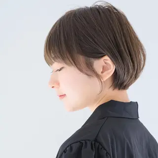 ショート オリーブ カラー✨有坂映哉のヘアスタイル