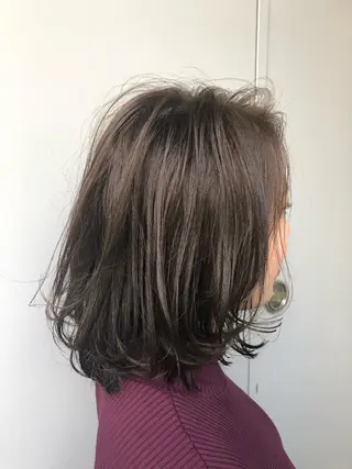 ミディアム カラー パーマ 🌟横浜THREE 店長担当🌟のヘアスタイル