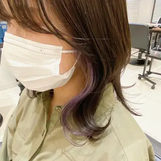 ミディアム equal銀座 黒田💚のヘアスタイル