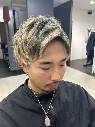 ショート メンズ メンズパーマの達人 / タカシマダイスケのヘアスタイル