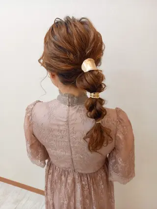 ロング ヘアアレンジ miku ヘアセット/着付けのヘアスタイル