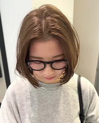 ミディアム カラー 🫧ブリーチカラー/ ボブ🫧madokaのヘアスタイル