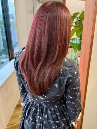 セミロング カラー 田室 和幸のヘアスタイル