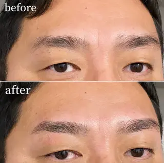 メンズ アイブロウ まつ毛/眉毛/WAX 🌱半個室サロン結のマツエク・マツパデザイン