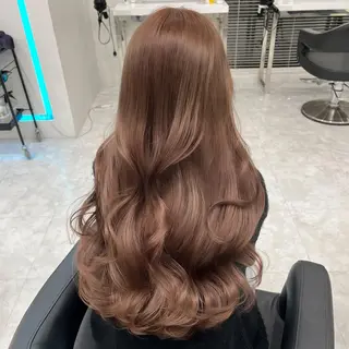 ロング カラー ヘアアレンジ 🤍韓国ヘア特化 🤍力丸🤍のヘアスタイル
