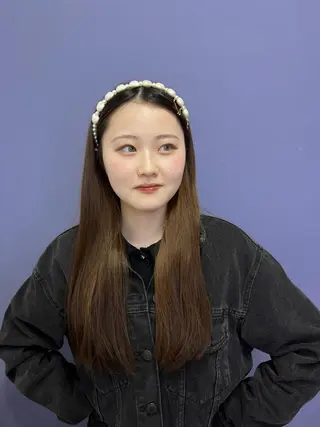 ロング ヘアアレンジ -みつま はるな-のヘアスタイル