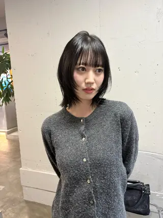 ミディアム ハッシュカット🎀 レイヤーカットのヘアスタイル