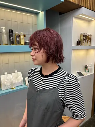 ショート カラー パーマ 🌀MaNO🌀 ネモトナツキのヘアスタイル
