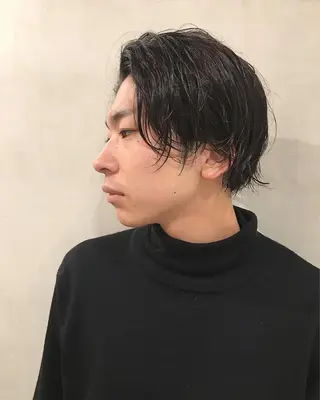 ミディアム メンズ 優作 〜圧倒的信頼〜のヘアスタイル