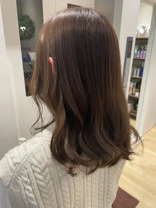 ミディアム カラー 美髪形成！色素改善！ 秋田　和輝のヘアスタイル