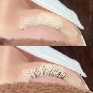 マツエク・マツパ 🎀モテ暖色× 艶カラーちな🎀のマツエク・マツパデザイン