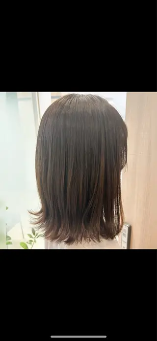 ミディアム カラー 縮毛矯正/髪質改善/ 艶髪ササキナツミのヘアスタイル