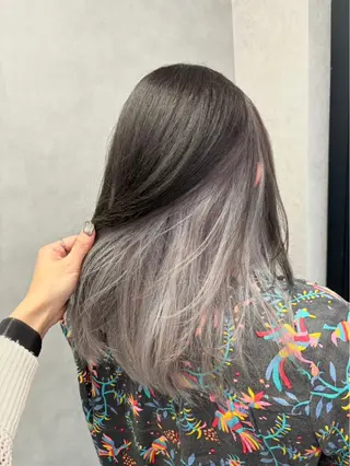 ロング かがみ/メンテナンス カット無料のヘアスタイル