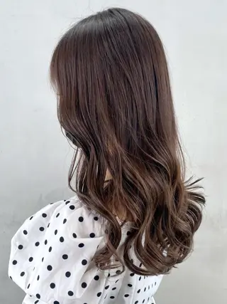 セミロング カラー パーマ ヘアアレンジ ITbyALBUM 藤沢店のヘアスタイル