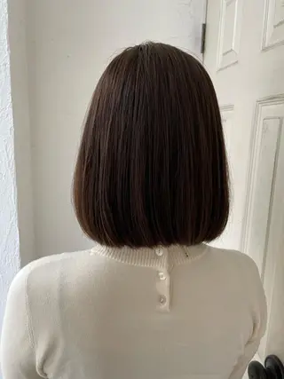 ミディアム カラー fio マナミのヘアスタイル