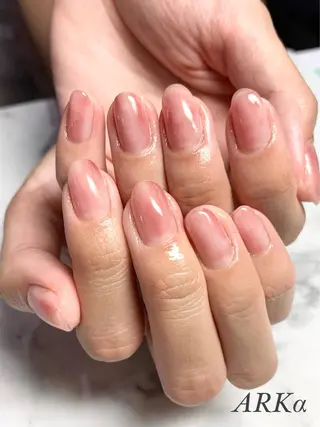 ミディアム カラー Nailsalon ARKαのネイルデザイン
