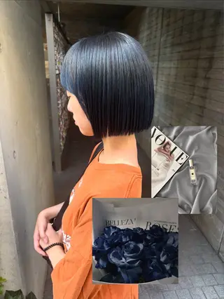 ショート 【美ボブ.艶カラー. 梅田茶屋町】midoのヘアスタイル