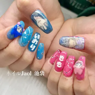 ロング ネイルJaol 池袋のネイルデザイン