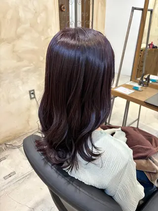 ロング カラー ツヤカラー🫧Sae ネイルモデル募集中のヘアスタイル