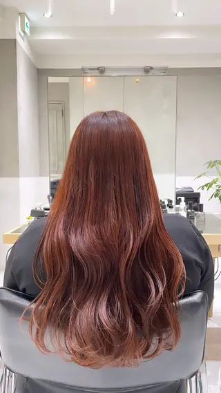 ロング カラー ヘアアレンジ 似合わせカットカラー 💎モエのヘアスタイル