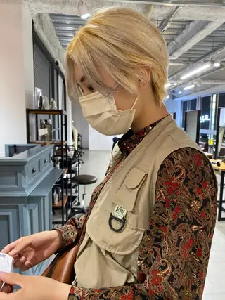 ショート カラー KOOKI スティードトーキョーのヘアスタイル