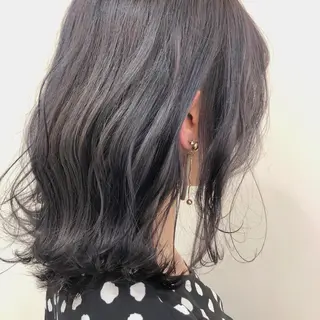 ミディアム カラー 【髪質改善】 梅田　聡のヘアスタイル