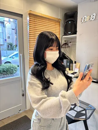 カラー 熊取谷 茉那のヘアスタイル