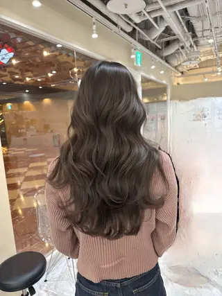 セミロング カラー ヘアアレンジ 髪質改善特化 🫧松野力也のヘアスタイル