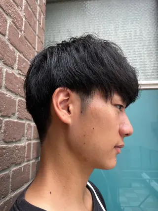 ショート カラー メンズ 久木原 ゆりのヘアスタイル