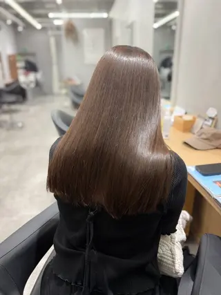 ロング カラー 巻ける髪質改善🫧ハ イライト/永田汰伊智のヘアスタイル