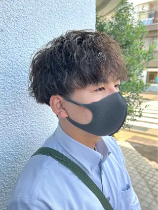 ショート パーマ ヘアアレンジ メンズ メンズパーマ職人 加藤 弘貴のヘアスタイル