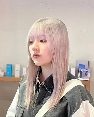 セミロング カラー 髪質改善/ブリーチ /長山遼太郎のヘアスタイル