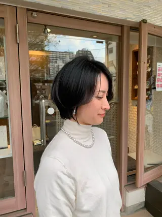 ショート 渋谷👑艶髪縮毛矯正 曲がる矯正✨ヒガシのヘアスタイル