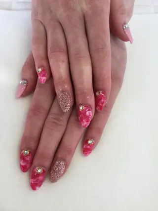 ネイル 💎🐰 saki. m 🐰💎のネイルデザイン