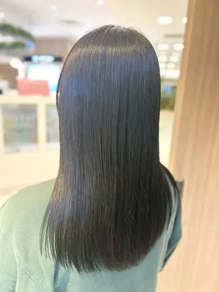 セミロング パーマ 縮毛矯正/髪質改善/ 艶髪ササキナツミのヘアスタイル